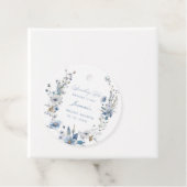 フラワーの何か青いものが私がする前に ブライダルシャワー フェイバータグ (インサイチュ)