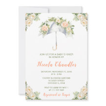 フラワーの傘 ベビーシャワー