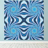 フラワーの回転 キャンバスプリント (インサイチュ (ウッドフロア))