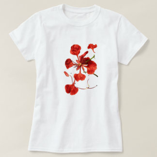 フラワーの女性用Tシャツ Tシャツ