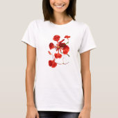 フラワーの女性用Tシャツ Tシャツ (正面)
