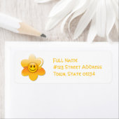 フラワーの宛名ラベル ラベル (インサイチュ)