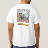 フラワーの正午の灯台Tシャツ Tシャツ (裏面)