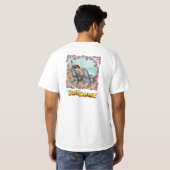 フラワーの正午の灯台Tシャツ Tシャツ (裏面フル)