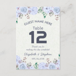 フラワーの結婚式着席案内テーブル番号 / エスコート 招待状