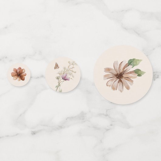 フラワーの結婚式 コンフェッティ (裏面)