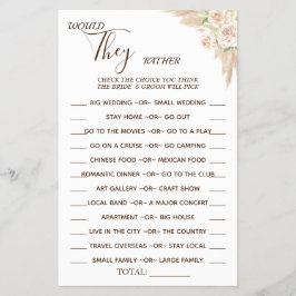 フラワーの「どちらかというと」シャワーゲーム カード