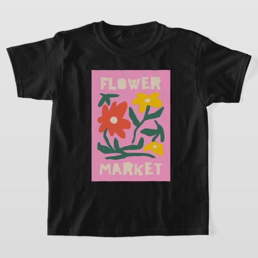 フラワーのTシャツ Tシャツ (レイダウン)
