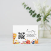 フラワーアイスクリームレジストリブライダルシャワー エンクロージャーカード (スタンド正面)