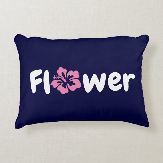 フラワーアクセント枕 アクセントクッション (正面)