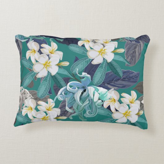 フラワーアクセント枕 アクセントクッション (裏面)