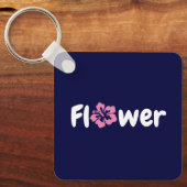 フラワーアクリルキーチェーン キーホルダー (正面)
