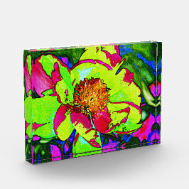 フラワーアクリルブロック フォトブロック