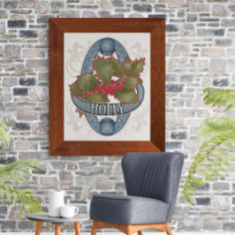 フラワーアストロロジーと魔法ポスター – Holly ポスター