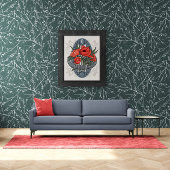 フラワーアストロロジーと魔法ポスター – Poppies ポスター