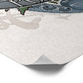 フラワーアストロロジーと魔法ポスター – Poppies ポスター (角)