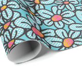 フラワーアポップ・アートのアクラッピング紙 ラッピングペーパー (ロールコーナー)