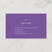 フラワーアレンジメント　水彩イラスト 名刺 (裏面)