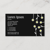 フラワーアレンジメント – 黒 名刺 (裏面)