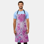 フラワーアロバープリントエプロン エプロン (着用した状態)
