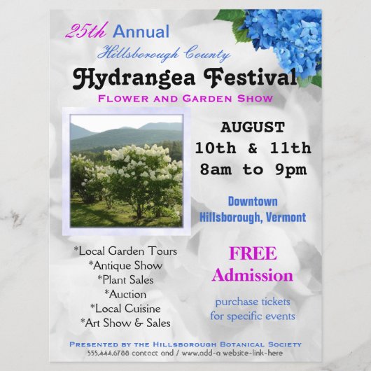 フラワーアンドガーデンショーカスタムチラシ チラシ (正面)