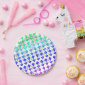 フラワーアンドバイクテーマ紙プレート ペーパープレート (パーティー)