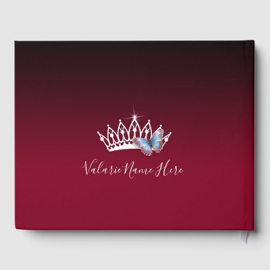 フラワーアンドバタフライプリンセスキンセアニェラ ゲストブック (裏面)