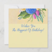 フラワーアートのあるグレーお洒落猫 (裏面)