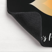 フラワーアートオンブラック マウスパッド (コーナー)