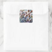 フラワーアートスクエアステッカー スクエアシール (バッグ)