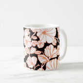 フラワーアートデザイン コーヒーマグカップ (正面右)
