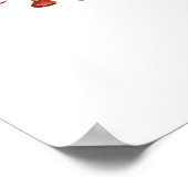 フラワーアートハート付き解剖学#2BFE2 ポスター (角)