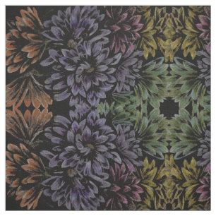 フラワーアートファブリックフローラアートリネンコットンまたはポリ ファブリック