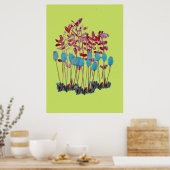 フラワーアートポスター ポスター (キッチン)