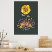 フラワーアートポスター ポスター (キッチン)