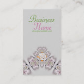 フラワーアートマクロ:スタメンバタフライビジネスカード 名刺 (裏面)