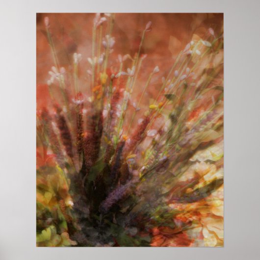 フラワーアート写真ポスター ポスター (正面)