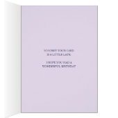 フラワーアート紫の飾り誕生日 (内側 (右))