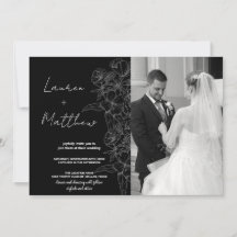 フラワーアート結婚式招待状（写真あり）