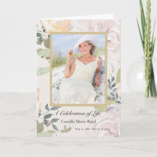 フラワーアート記念事業 プログラム (正面)