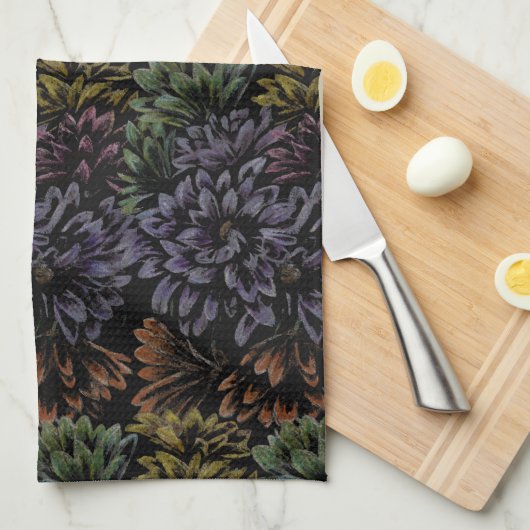フラワーアート食器洗い布フローラアートキッチンタオル キッチンタオル (四つ折り)