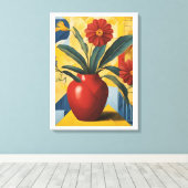 フラワーアート キャンバスプリント (インサイチュ (ウッドフロア))