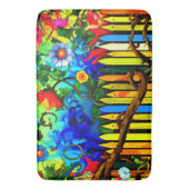 フラワーアート バスマット (正面縦)