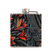 フラワーアート フラスク (裏面)