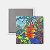 フラワーアート マグネット (正面/裏面)