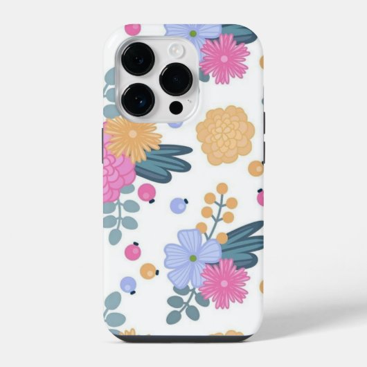 フラワーアート iPhoneケース (裏面)