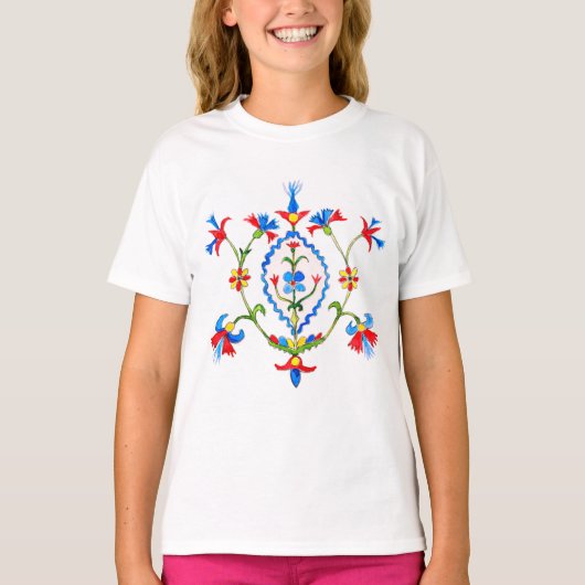 フラワーアート Tシャツ (正面)
