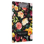 フラワーイカラフルオート水彩模様 クリップボード (右)