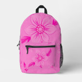 フラワーイメージ1号(フローラデザインシリーズ) プリントバックパック (正面)