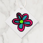 フラワーイラストレーション フェイバータグ (裏面)